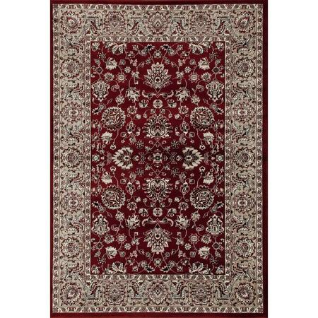 ART CARPET 2 X 4 Ft. Arabella Collection Accustomed Woven Area Rug, Red 841864101480